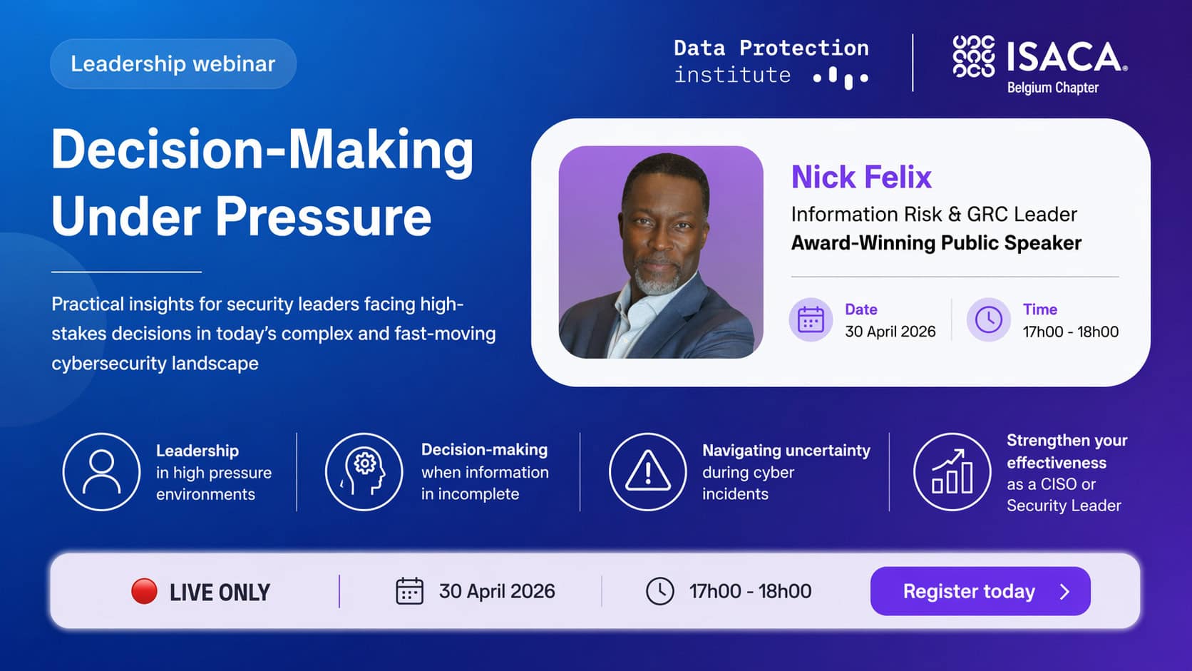 Webinar ISACA DPI. Horizontal